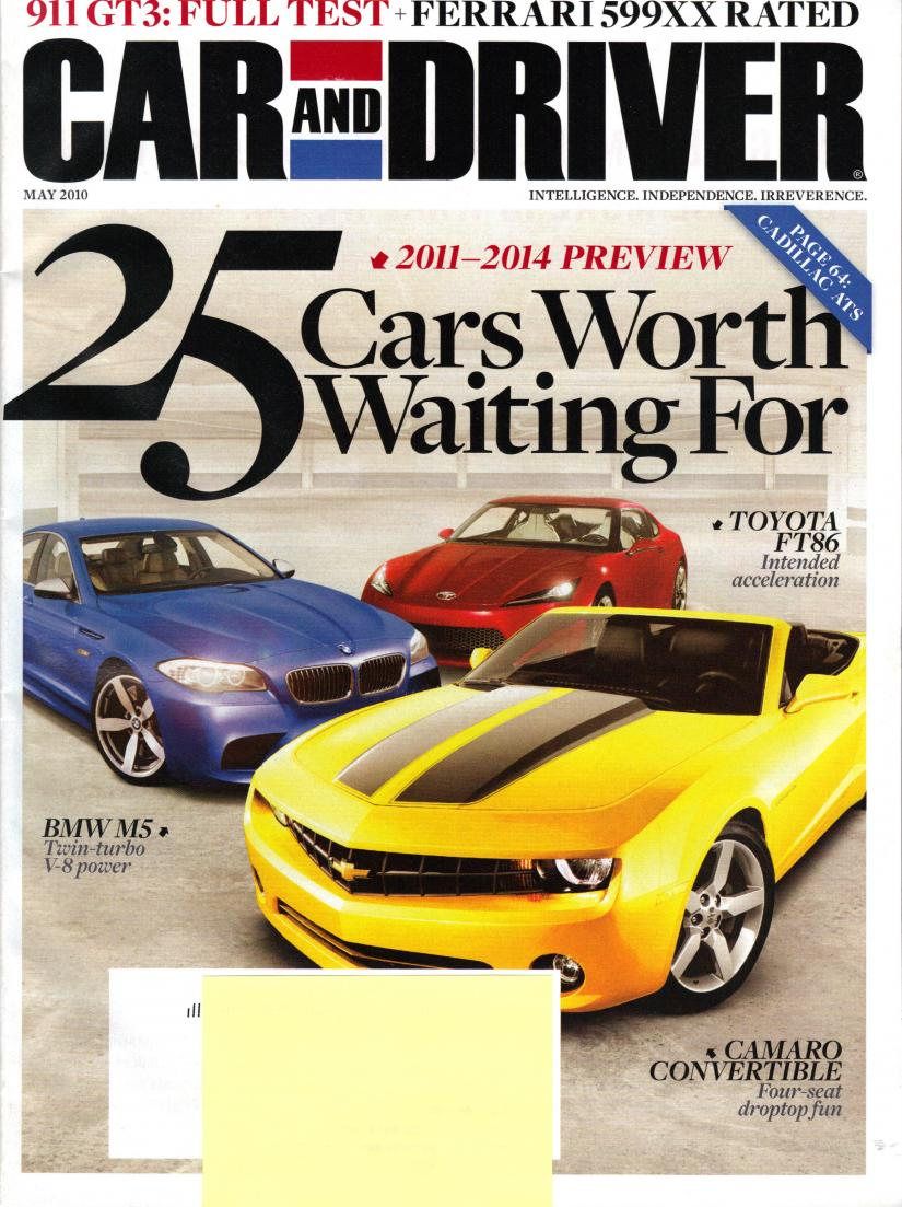 Car and Driver Magazine Subscription Renewal Gift