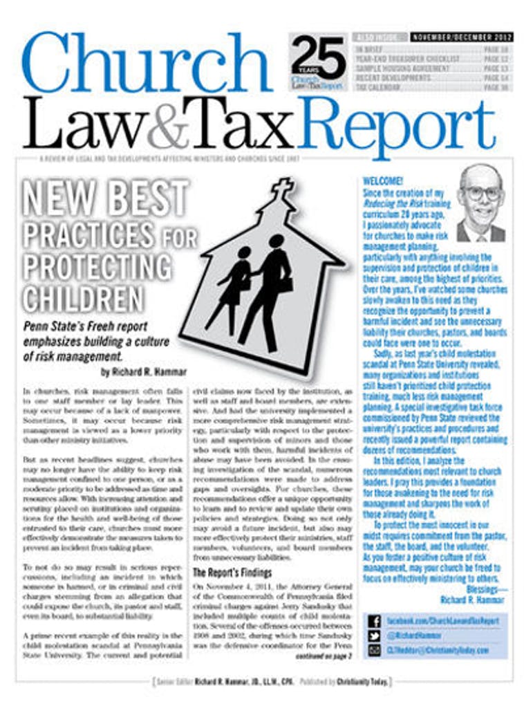 Church Law & Tax Report Magazine Subscription Renewal Gift