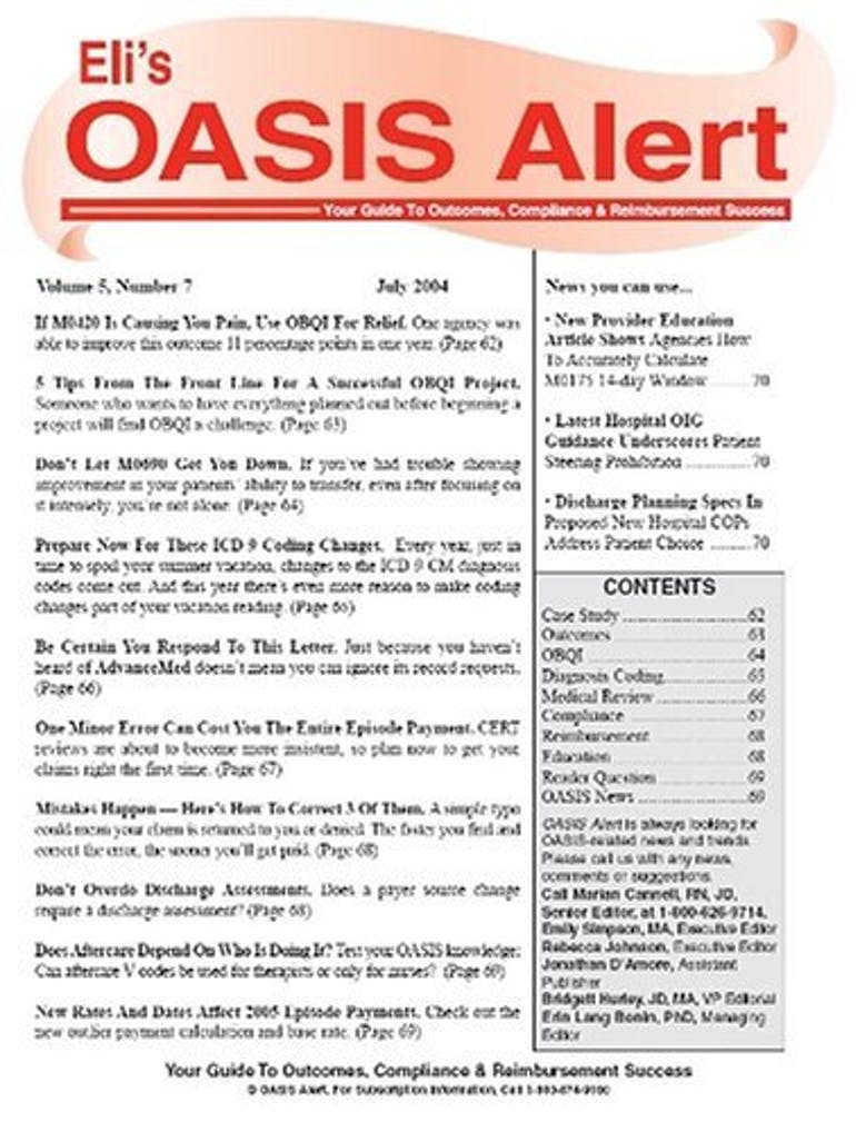 Oasis Alert Magazine Subscription | Renewal | Gift